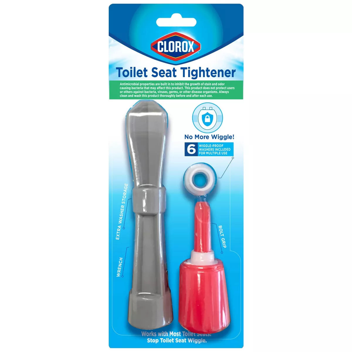 Clorox Toilet Seat Tightening Kit with Wiggle Free Washers