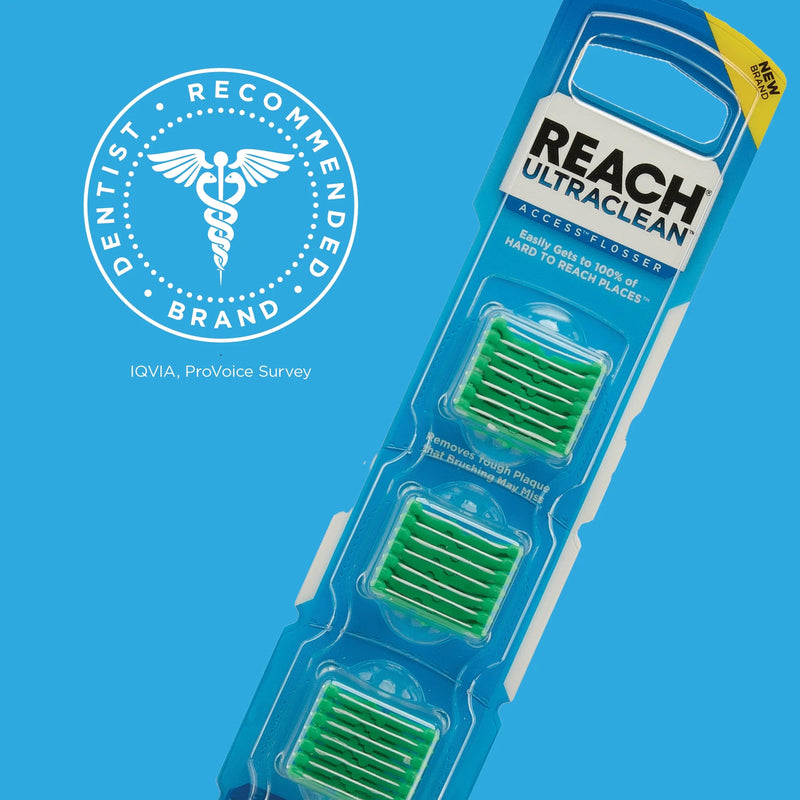 Listerine Reach Ultraclean Access Flosser Refill 28 Disposable Mint Flavored