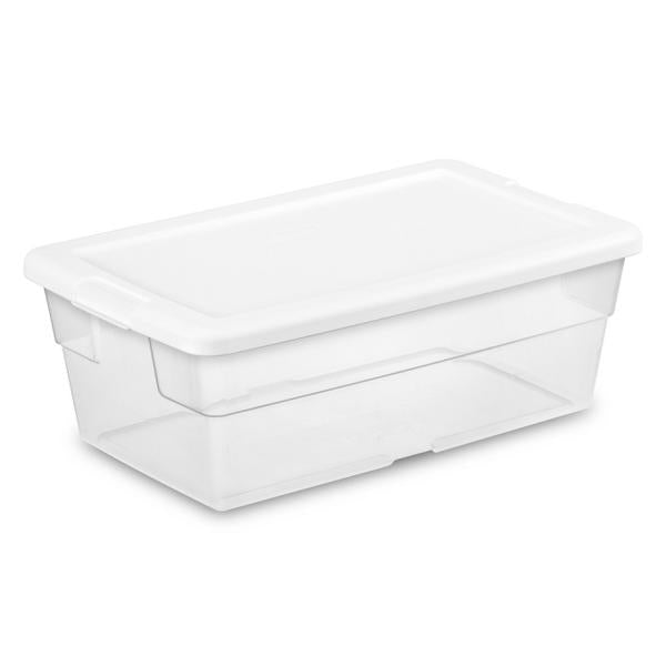 Sterilite 6 Qt. Storage Box - White Lid