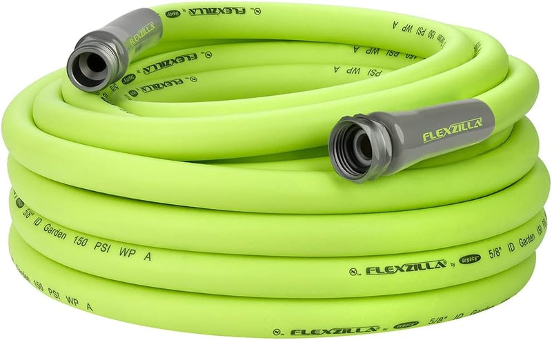 Flexzilla HFZG550YW-E Garden Lead-In Hose 5/8 In x 50 ft Heavy Duty, Lightweight