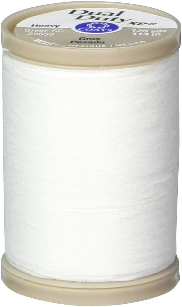 Coats & Clark Dual Duty XP Heavy, White, 125 yards