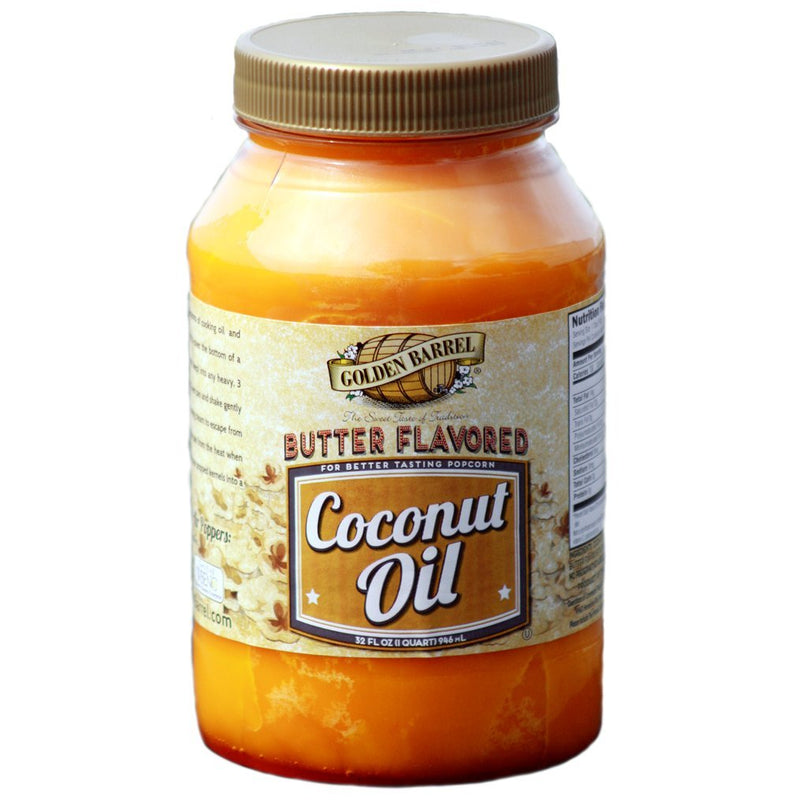 Golden Barrel Butter Flavored Coconut Oil 32 oz