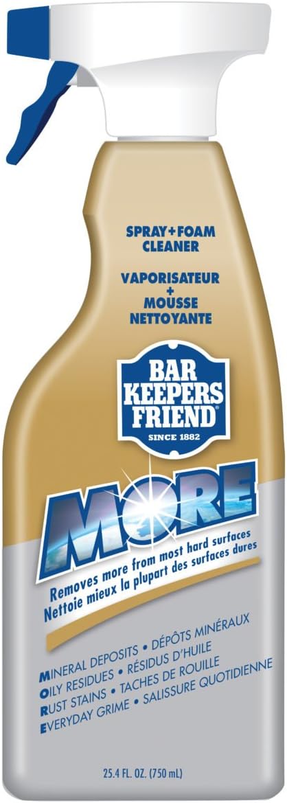 Bar Keepers Friend Spray & Foam Cleaner, 25.4 Oz