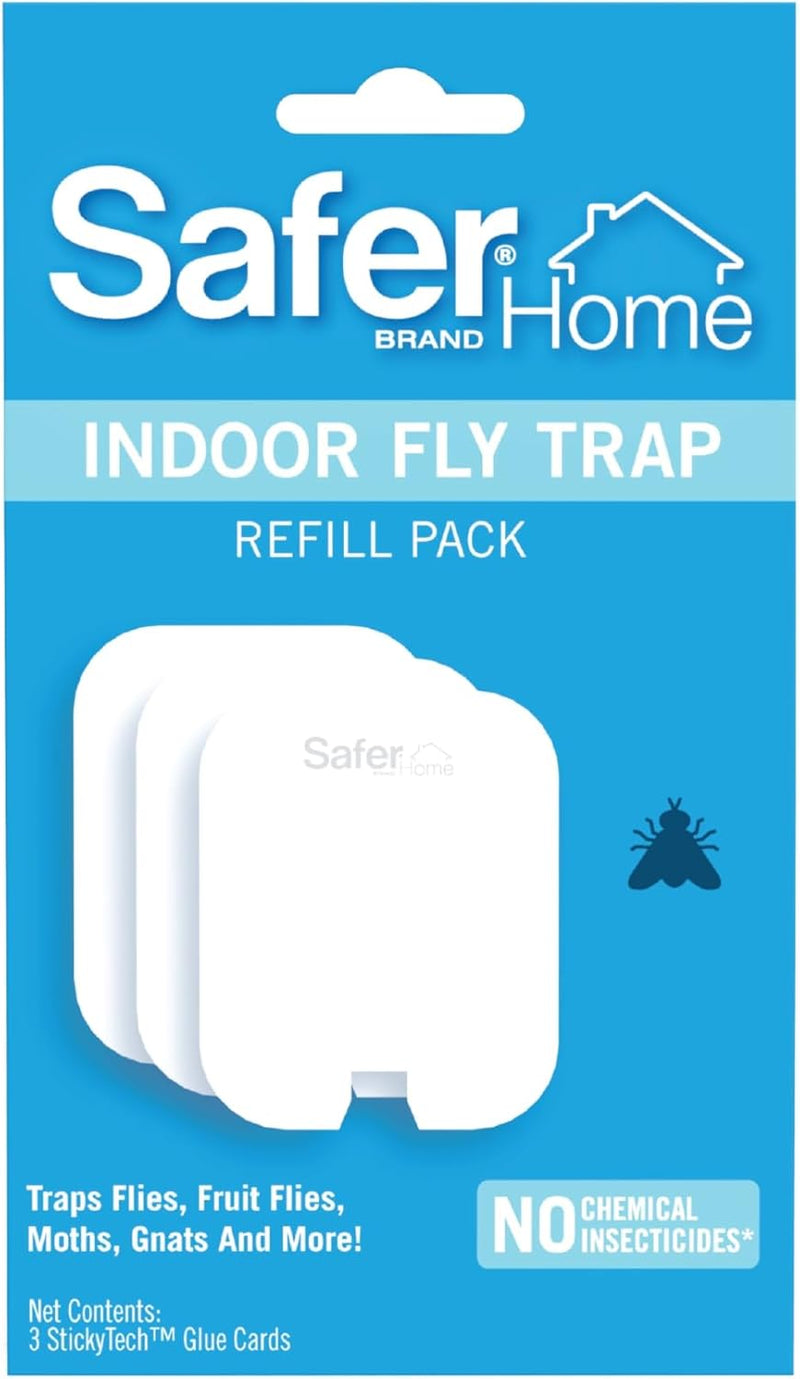 Safer Home Indoor Fly Trap Glue Cards - 3 Pack