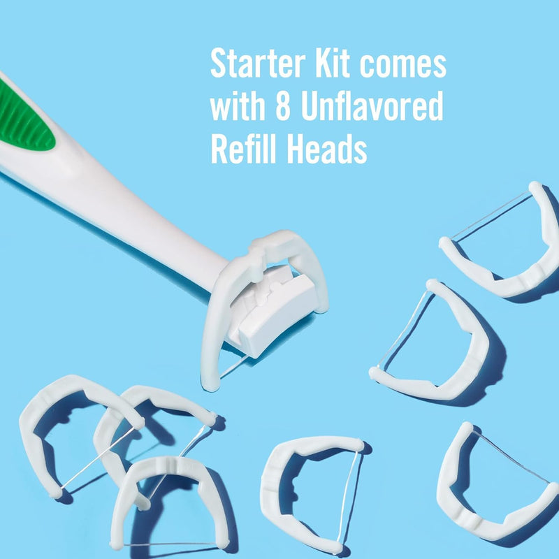 Listerine Reach Ultraclean Access  Flosser + 8 Disposable Heads Unflavored