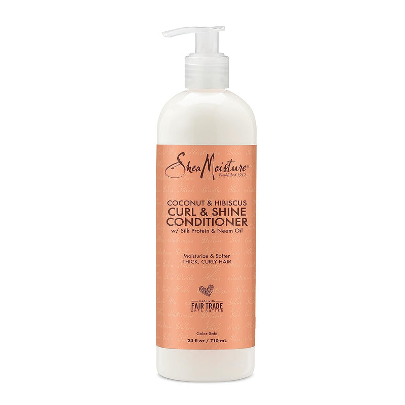 Shea Moisture Coconut & Hibiscus Curl & Shine Conditioner 24oz. Pump