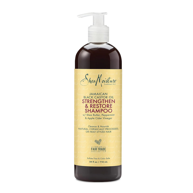 Shea Moisture Jamaican Black Castor Oil Strengthen & Restore Shampoo 24 oz Pump