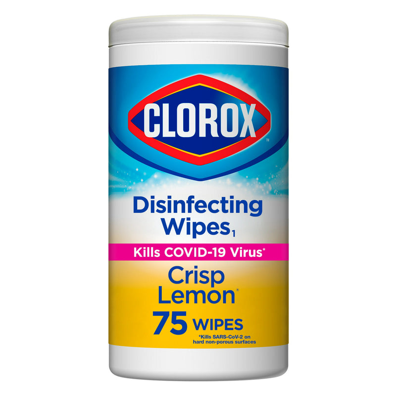 Clorox Disinfecting Wipes, Bleach Free Cleaning Wipes - Crisp Lemon - 75 Count