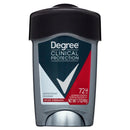 Degree Clinical Protection Long Lasting Men's Antiperspirant Deodorant Stick, Masculine, 1.7 oz