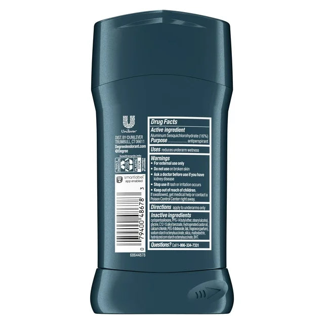 Degree Men Advanced 72H Antiperspirant Deodorant Sage & Ocean Mist, 2.7 oz