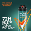 Degree Men Advanced Antiperspirant Deodorant Dry Spray for Men Adventure, 3.8 oz