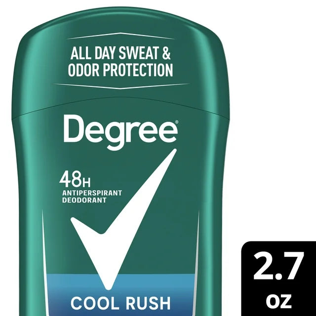 Degree Men Original Antiperspirant Deodorant for Men Cool Rush Twin Pack, 2.7oz