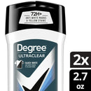 Degree Men UltraClear 72H Men's Antiperspirant Deodorant Stick, 2.7 oz Twin Pack