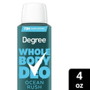Degree Men Whole Body Deodorant Spray for Men, Ocean Rush Scent, Aluminum Free, 4 oz