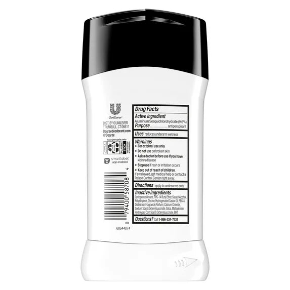 Degree Ultra Clear Fresh Long Lasting Antiperspirant Deodorant Stick, 2.7 oz