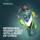 Degree Ultra Clear Long Lasting Antiperspirant Deodorant Dry Spray, Driftwood, 3.8 oz