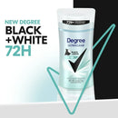 Degree Women UltraClear Pure Rain Antiperspirant Deodorant Stick Black+White, 2.6 oz Twin Pack