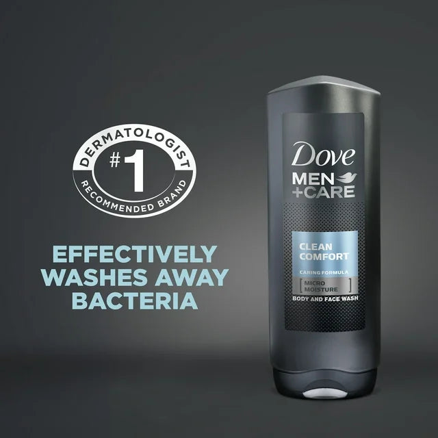 Dove Clean Comfort Micro Moisture Body Wash 18 fl oz (2 Count)