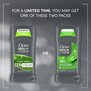 Dove Men+Care Antiperspirant Deodorant Stick for Men Extra Fresh with Moisturizing Cream Citrus Scent, 2.7 oz