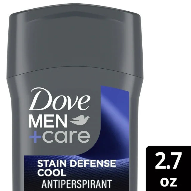 Dove Men+Care Antiperspirant Deodorant Stick for Men Stain Defense Cool, Anti-white Marks, 2.7 oz