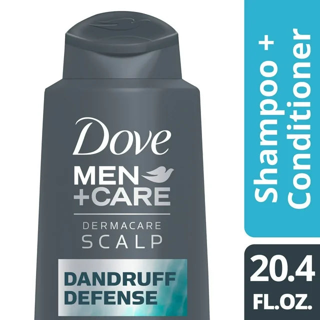 Dove Men+Care Dermacare Scalp Dandruff Defense Shampoo and Conditioner, 20.4 fl oz
