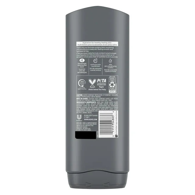 Dove Men+Care Exfoliating Body & Face Wash Sea Salt + Citrus, 18 oz