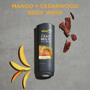Dove Men+Care Face & Body Wash for Men Nourishing Mango & Cedarwood All Skin, 18 oz
