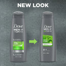 Dove Men+Care Fresh Clean 2-in-1 Shampoo and Conditioner with Caffeine and Menthol, 12 fl oz