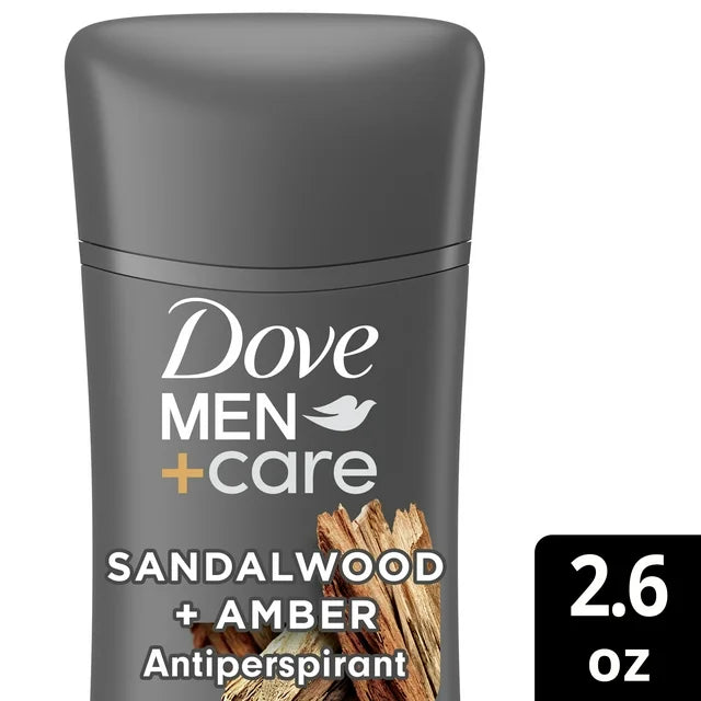 Dove Men+Care Long Lasting Men's Antiperspirant Deodorant Stick Sandalwood & Orange, 2.6 oz