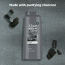 Dove Men+Care Purifying Daily Shampoo Charcoal and Clay Plant Based Cleanser, 20.4 oz