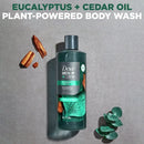 Dove Men+Care Relaxing Hydrating Body Wash for Men Eucalyptus Cedar All Skin, 18 oz