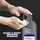Dove Men+Care Skin Comfort Non Greasy Men's Hand & Body Lotion Dry Skin, Fresh, 13.5 oz
