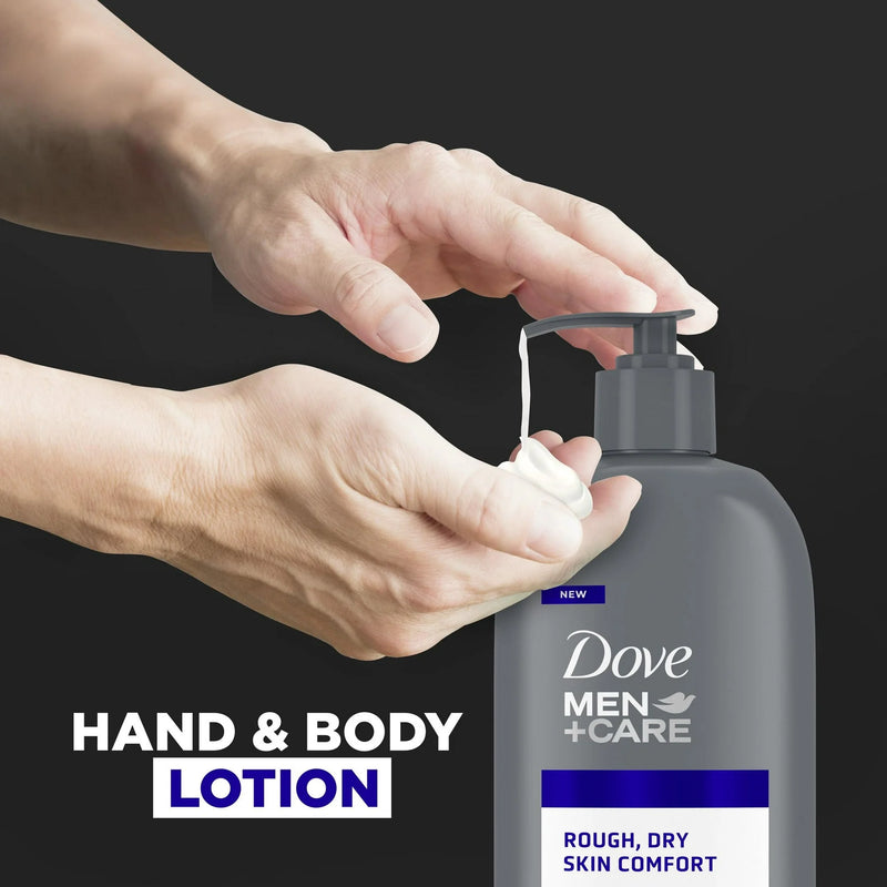 Dove Men+Care Skin Comfort Non Greasy Men's Hand & Body Lotion Dry Skin, Fresh, 13.5 oz