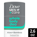 Dove Men +Care Whole Body Deo Stick, Bamboo & Aloe 2.6 oz