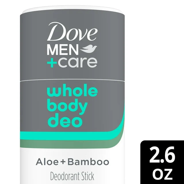 Dove Men +Care Whole Body Deo Stick, Bamboo & Aloe 2.6 oz