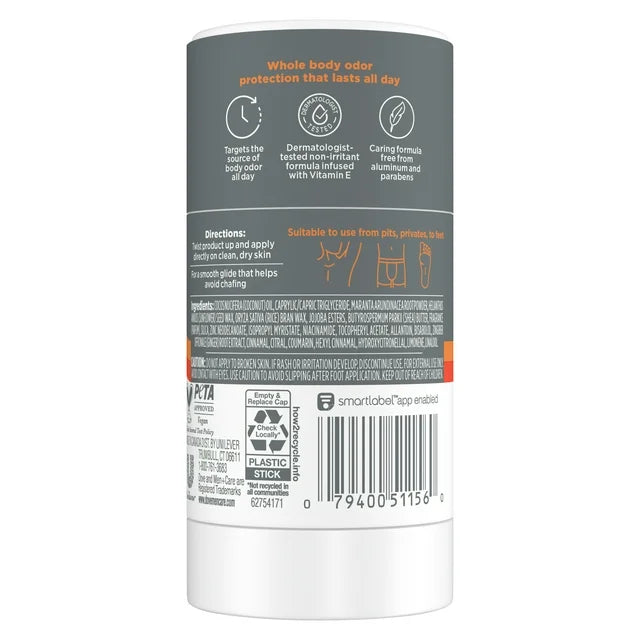 Dove Men +Care Whole Body Deo Stick, Shea Butter & Cedar 2.6 oz