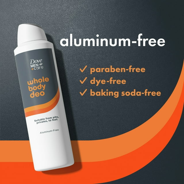 Dove Men +Care Whole Body Deodorant Spray for Men Shea Butter & Cedar, 4 oz