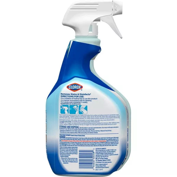 Clorox Rain Clean Scent Clean-Up All Purpose Cleaner with Bleach Spray Bottle - 32 fl oz