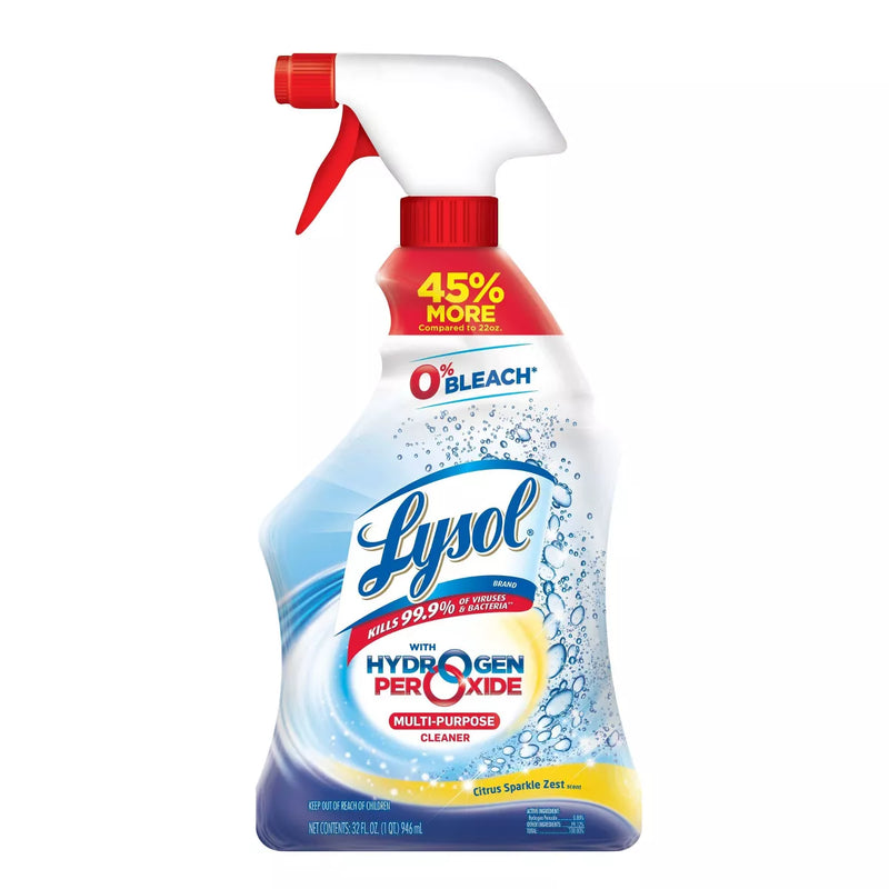 Lysol Power and Free Multi-Purpose Citrus Sparkle Cleaner Spray - 22 fl oz