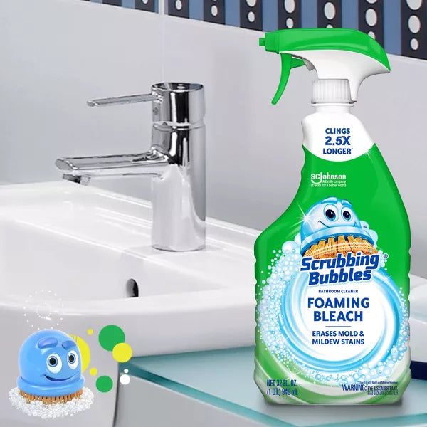 Scrubbing Bubbles Foaming Bleach Bathroom Cleaner Trigger Bottle - 32oz