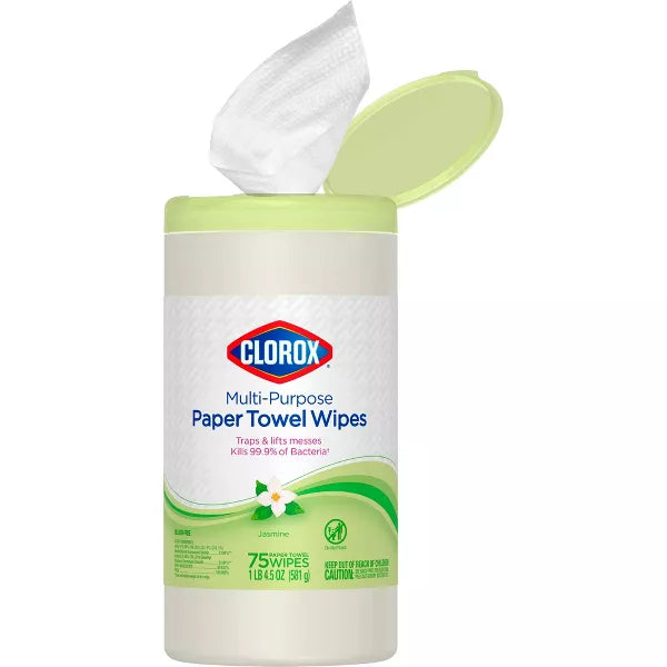 Clorox Jasmine Paper Towel Wipes - 75ct