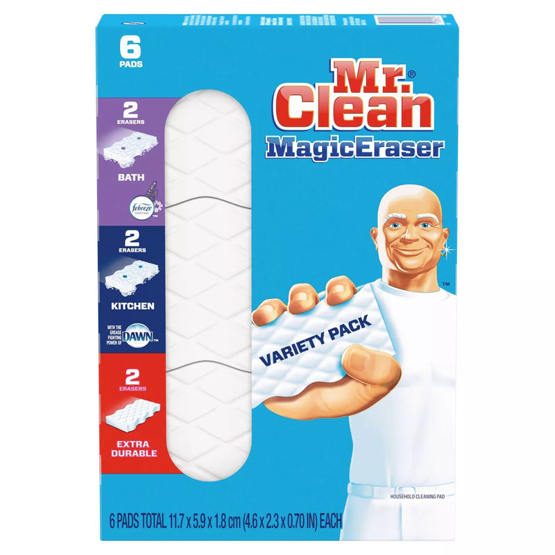 Mr. Clean Magic Eraser Variety Pack Assortment Cleaning Pads - 6ct