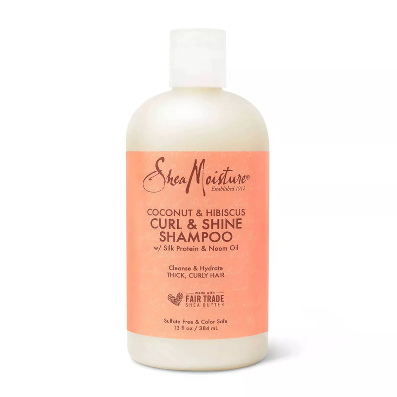 Shea Moisture Coconut & Hibiscus Curl & Shine Shampoo 13 oz.