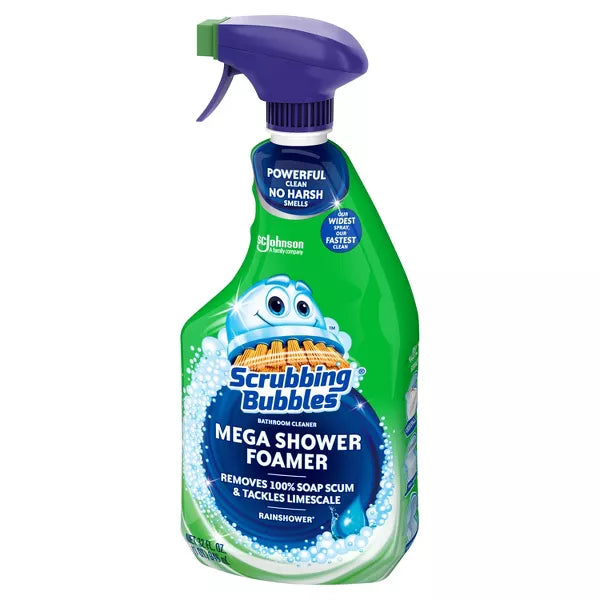 Scrubbing Bubbles Rainshower Scent Mega Shower Foamer Bathroom Cleaner Spray - 32oz