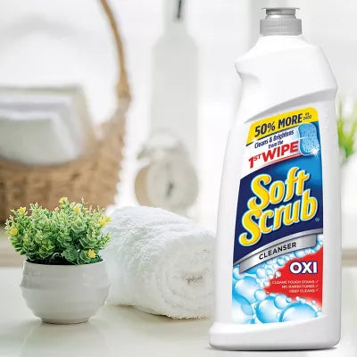 Soft Scrub Multi-Purpose Bathroom Cleanser with Oxi - 36oz