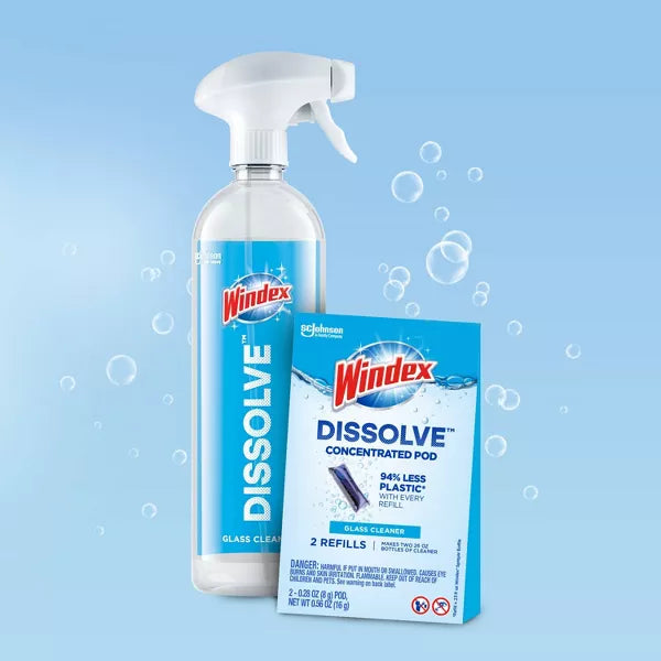 Windex Original Dissolve Pods Cleaner Refill - 0.28 fl oz/2ct