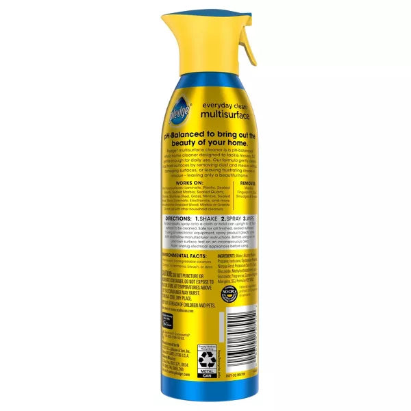 Pledge Rainshower Aerosol Multisurface Cleaner - 9.7oz