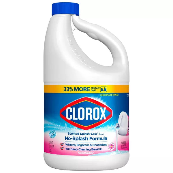 Clorox Splash-Less Liquid Bleach - Fresh Meadow - 77oz