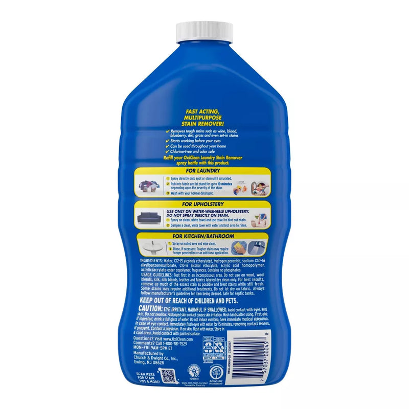 OxiClean Laundry Stain Remover Spray Refill - 56 fl oz