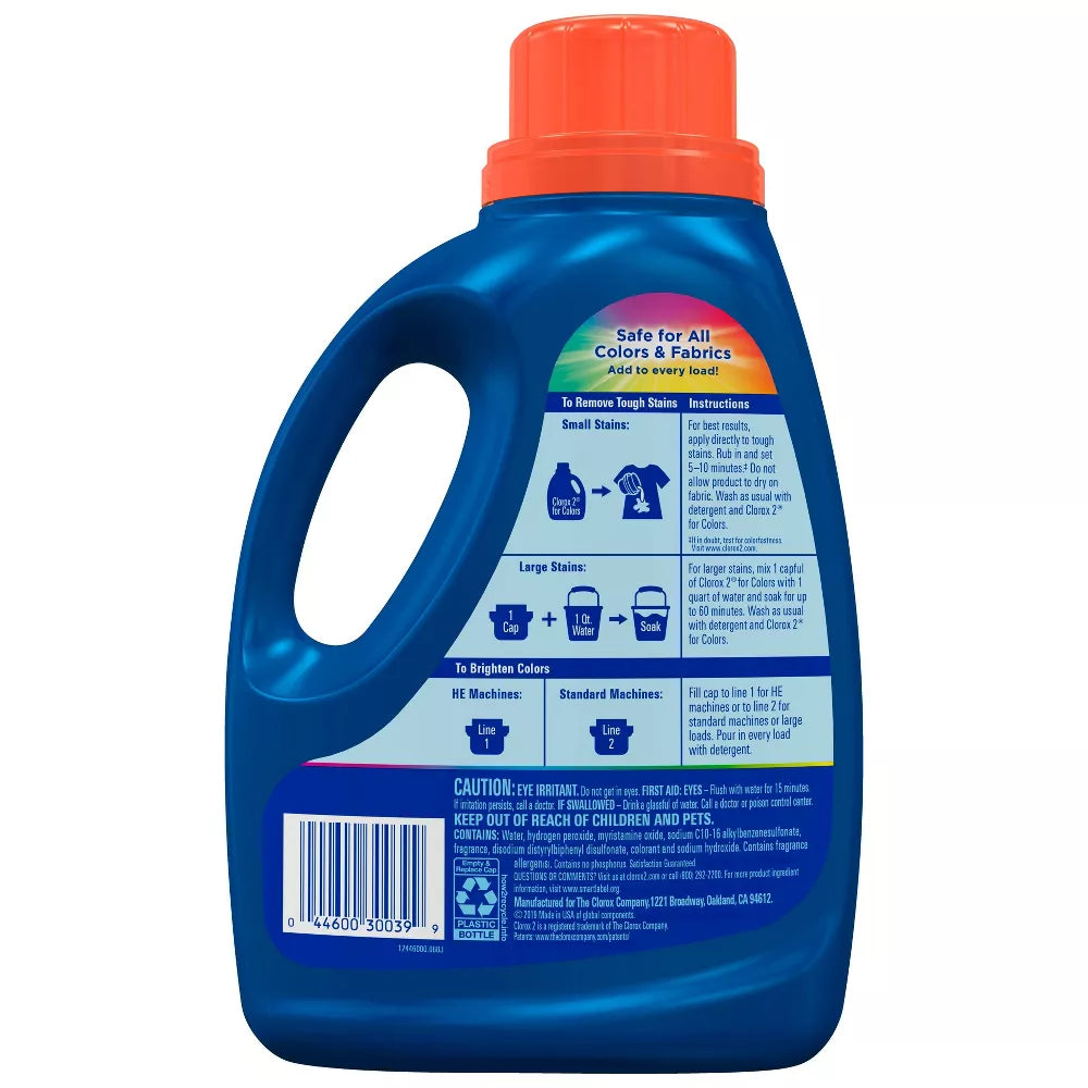 Clorox 2 Original Laundry Stain Remover and Color Booster 66 fl oz - Thumbnail 2